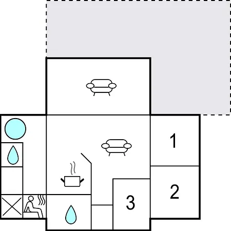 بيت للعطل 3 Bedroom In *